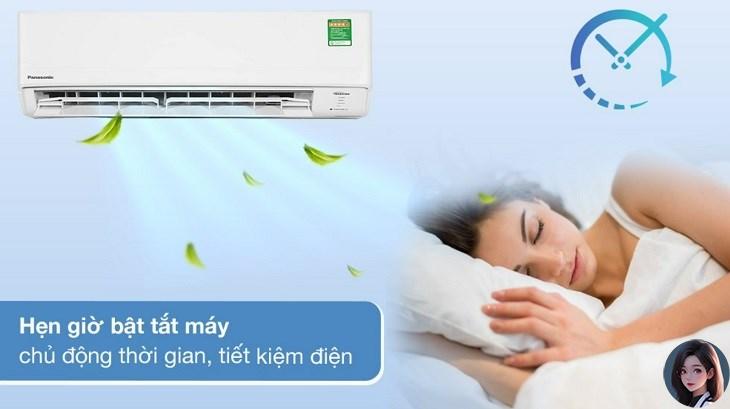 Điều hòa Panasonic Inverter 1.5 HP CU/CS-PU12XKH-8M có trang bị chức năng hẹn giờ giúp người dùng kiểm soát thời gian sử dụng điều hòa tốt hơn