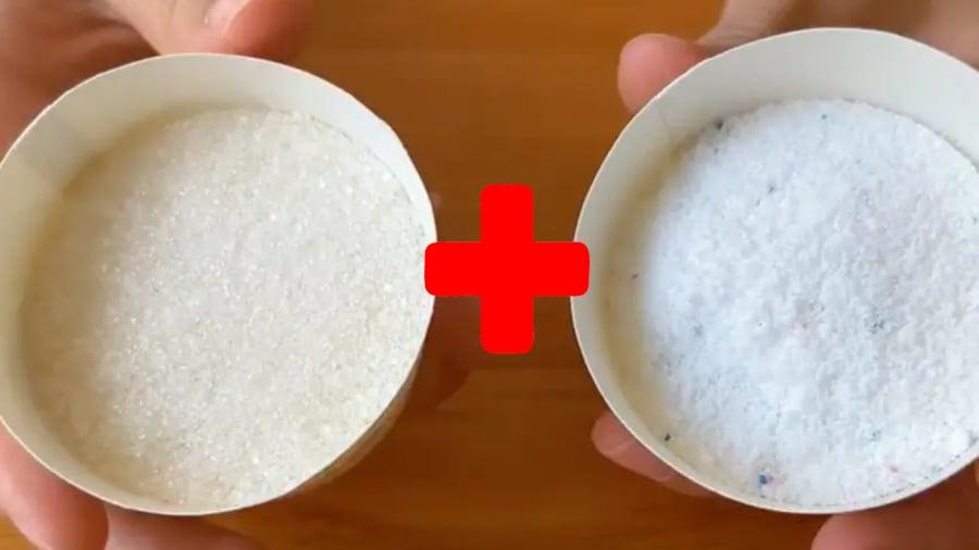 Trộn bột giặt với đường trắng có thể giúp bạn tiêu diệt các loài sinh vật đáng ghét làm phiền cuộc sống thường ngày như kiến, muỗi. 