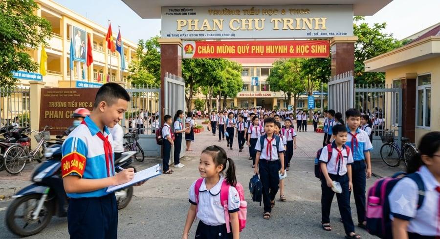 Mô hình Sao đỏ đã quen thuộc tại nhiều trường học với nhiệm vụ hỗ trợ duy trì nề nếp.
